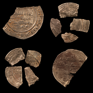 Medieval Change, Cut Dirham - c. 750 to 1300 CE - Iberian Peninsula