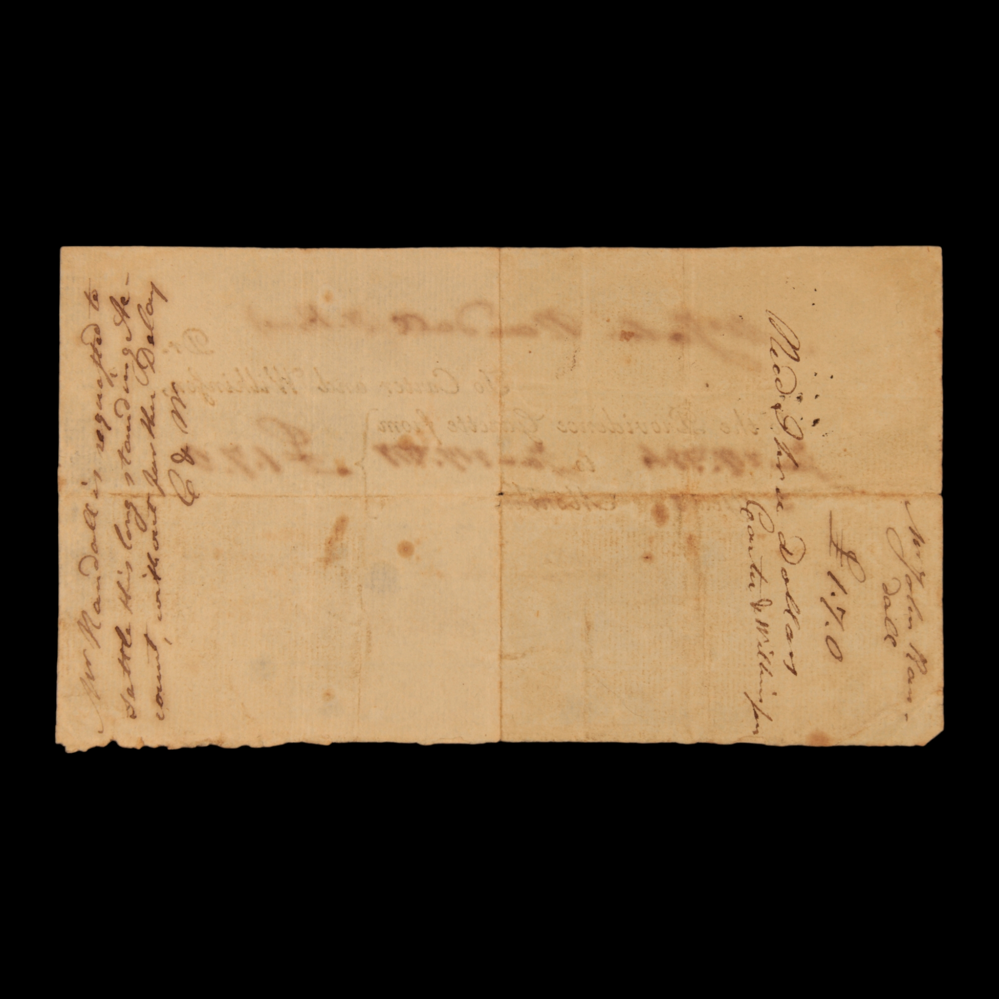Receipt from the Providence Gazette Newspaper - 1797 - United States - 5/10/23 Auction