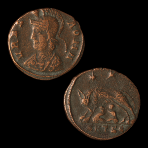 Urbs Roma Coin, Romulus and Remus - c. 330 to 336 CE - Roman Empire