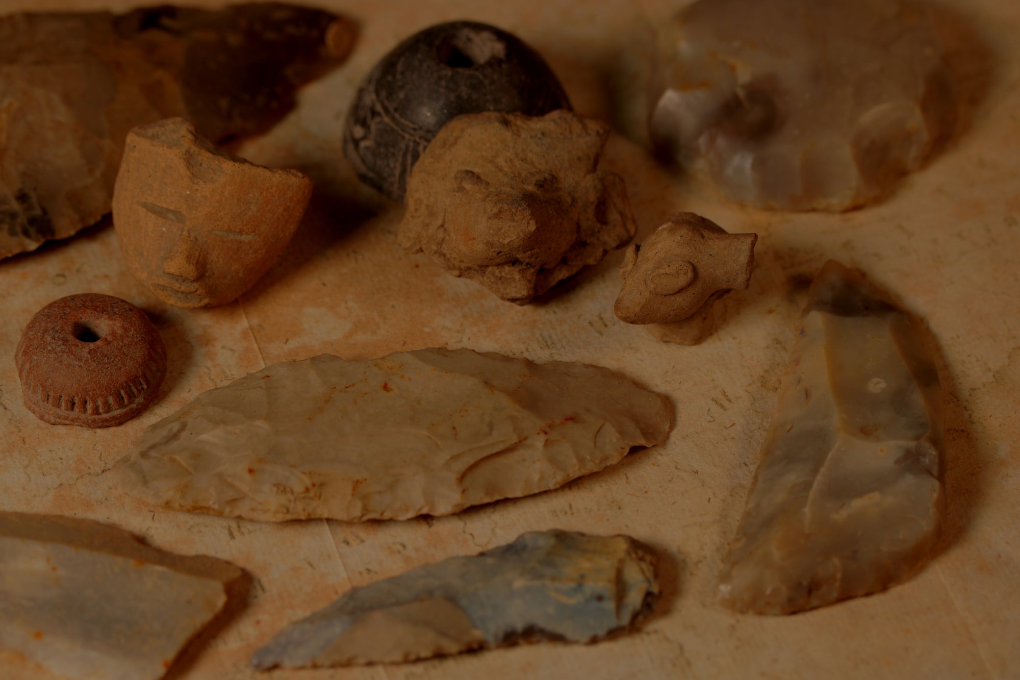 July 12th Special Offer: Mayan or Aztec Ceramics and Stone Age Tools