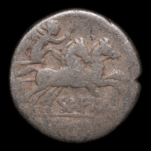 Roman Republic, Safra, AR Denarius, Roma & Victory - 150 BCE - Roman Republic