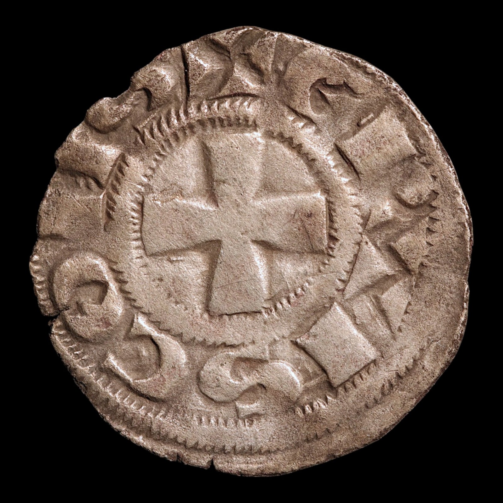 County of Nevers, Harvey IV of Donzy, BI Denier - 1199 to 1223 CE - French States