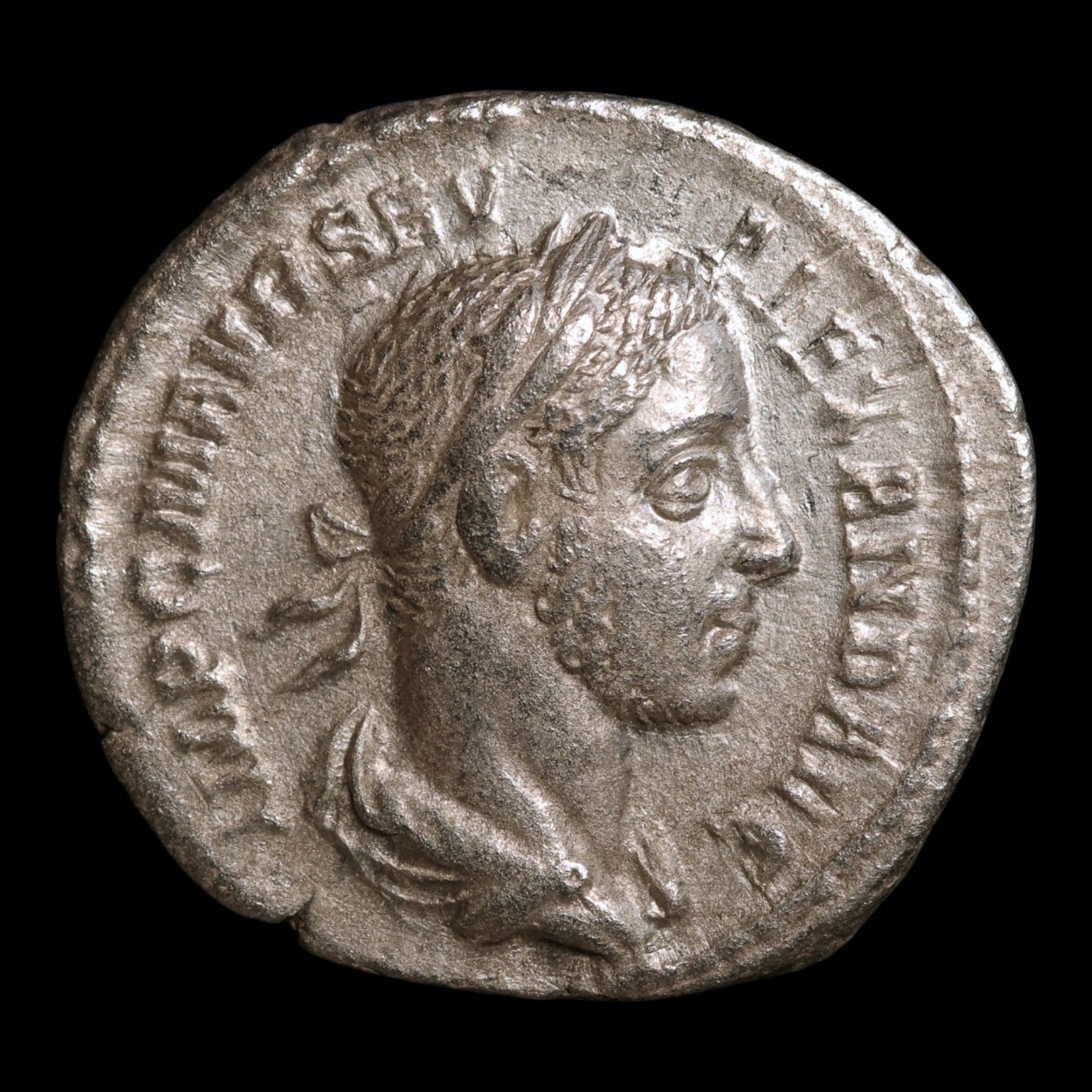 Rome, Emperor Severus Alexander, AR Denarius, Aequitas (Justice) - 227 CE - Roman Empire