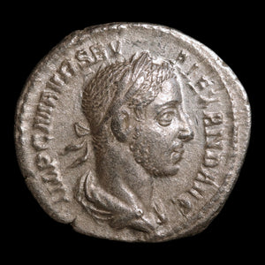 Rome, Emperor Severus Alexander, AR Denarius, Aequitas (Justice) - 227 CE - Roman Empire