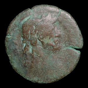 Egypt, Alexandria, Emperor Trajan, AE Drachm, Serapis (Sun God) - 98 to 117 CE - Roman Provinces