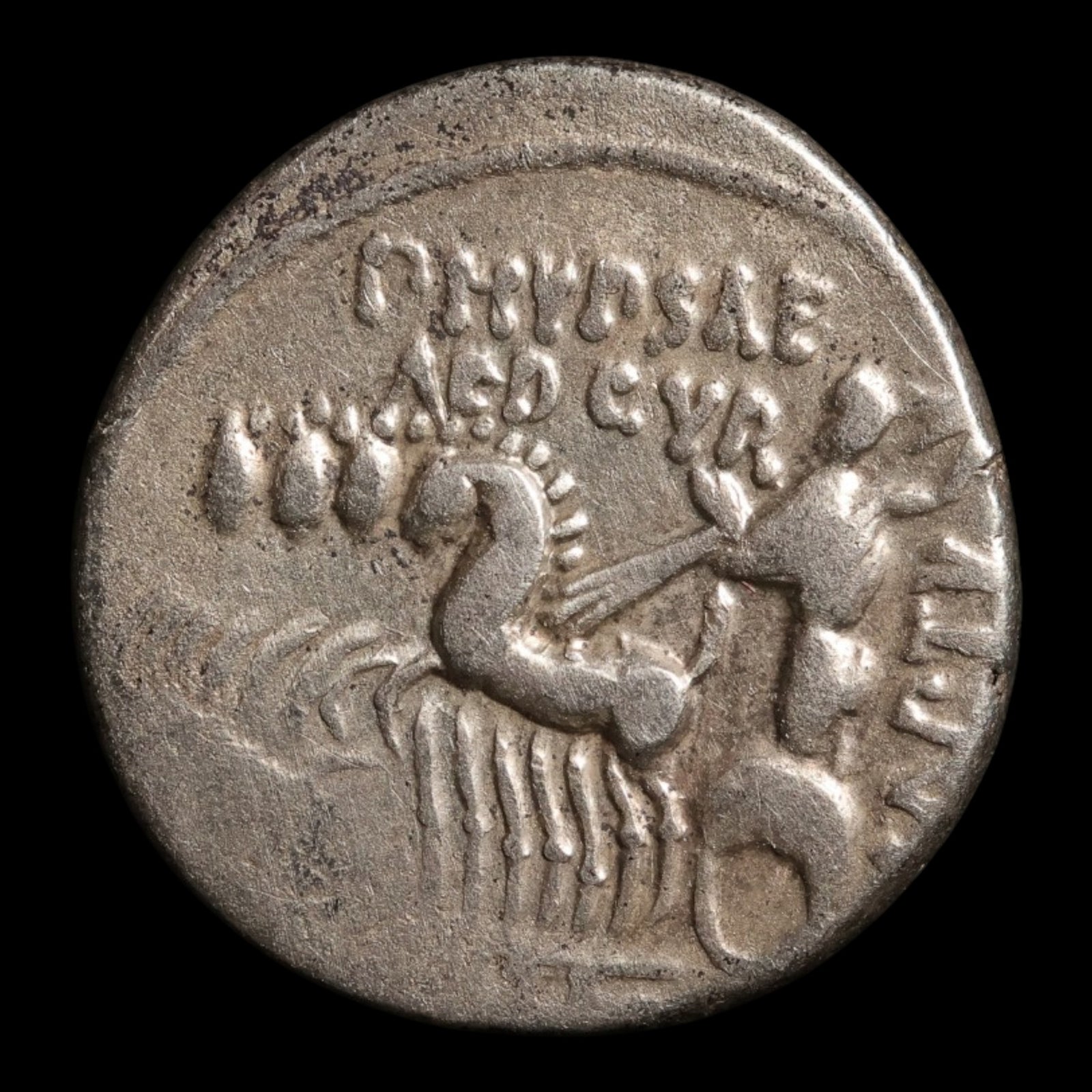 Roman Republic, M. Aemilius Scaurus, AR Denarius, Jupiter (God of Sky & Thunder) - 58 BCE - Roman Republic