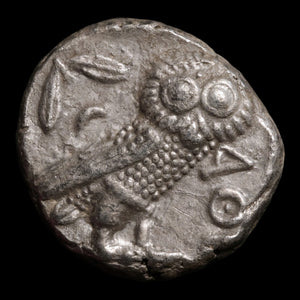 Attica, City of Athens, AR Tetradrachm, Athena (Goddess of Wisdom) - c. 353 to 294 BCE - Greek World