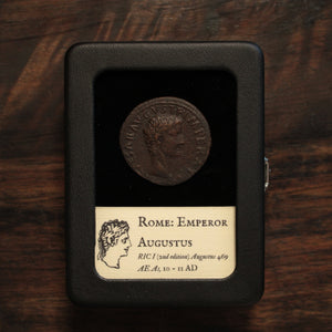 Rome, Emperor Tiberius, Bronze As (Minted under Augustus, first emperor of Rome) - 10 to 11 CE - Roman Empire