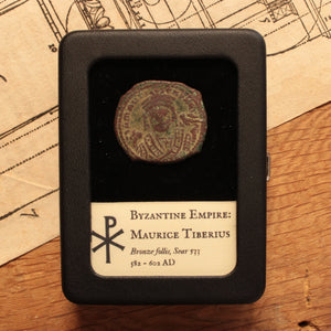 Byzantine Empire, Emperor Maurice Tiberius, Bronze Follis - 582 to 602 CE - Byzantine Empire