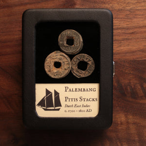 Palembang Pitis, Fused Stacks of Coins - c. 1700 to 1800 CE - Indonesia & Malaysia