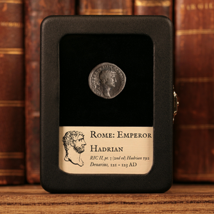 Rome, Emperor Hadrian, AR Denarius, Pax (Goddess of Peace) - 121 to 123 CE - Roman Empire