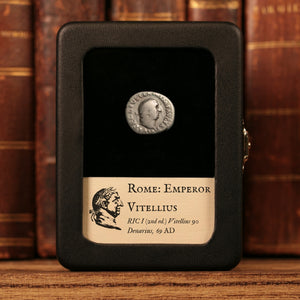 Rome, Emperor Vitellius (Rare, "Year of Four Emperors"), AR Denarius, Concordia (Goddess of Agreement) - 69 CE - Roman Empire