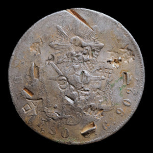 Mexico, 1 Silver Peso With Chinese Chop Marks - 1872 CE - Mexico