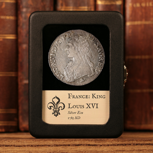 French Revolution, King Louis XVI, Silver Ecu - 1785 CE - France