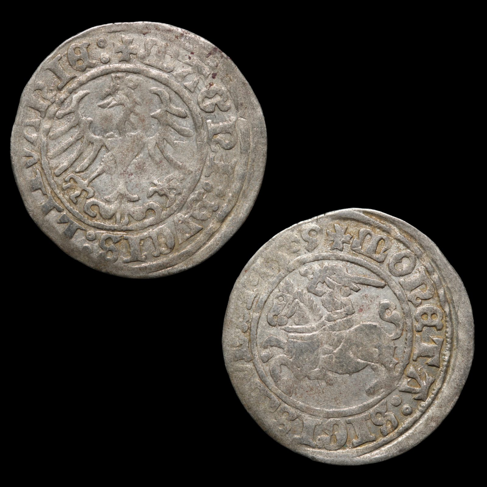 Grand Duchy of Lithuania, Sigismund I, Half Groat  - 1509 CE - Eastern Europe - 10/19/23 Auction