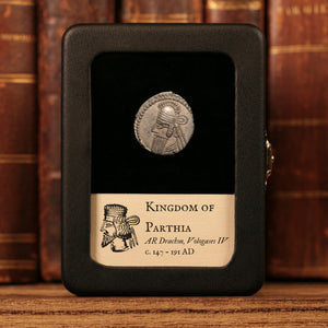 Parthian Kingdom, King Vologases IV, AR Drachm - c. 147 to 191 CE - Ancient Persia