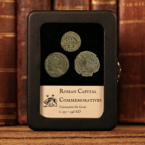Rome, Constantine the Great, Lot of 3 "Urbs Roma" Commemorative Issues - c. 330 to 348 CE - Roman Empire