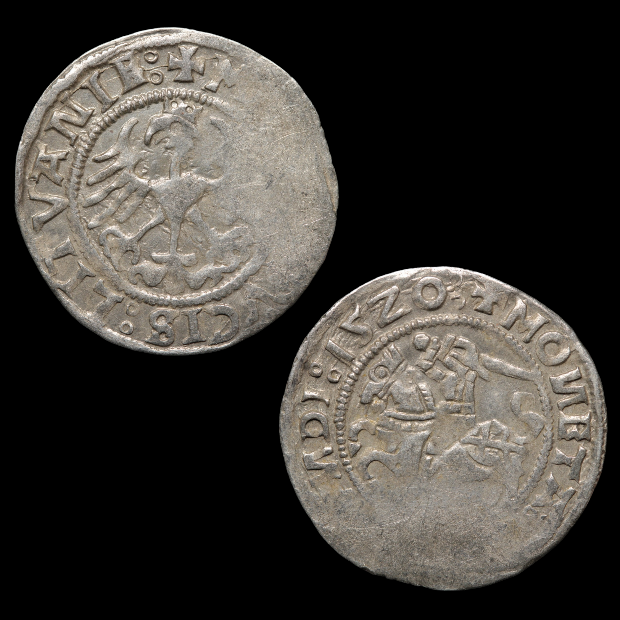 Grand Duchy of Lithuania, Sigismund I, Half Groat  - 1520 CE - Eastern Europe - 10/19/23 Auction