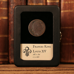 France, King Louis XV, AE (Copper) 1/2 Sol - 1770 CE - France