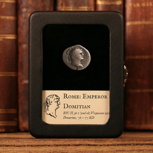 Rome, Emperor Domitian, AR Denarius, Pegasus Reverse - 76 to 77 CE - Roman Empire