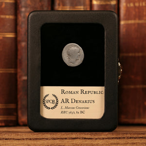 Roman Republic, L. Marcius Censorinus, AR Denarius, Marsyas (Satyr) - 82 BCE - Roman Republic