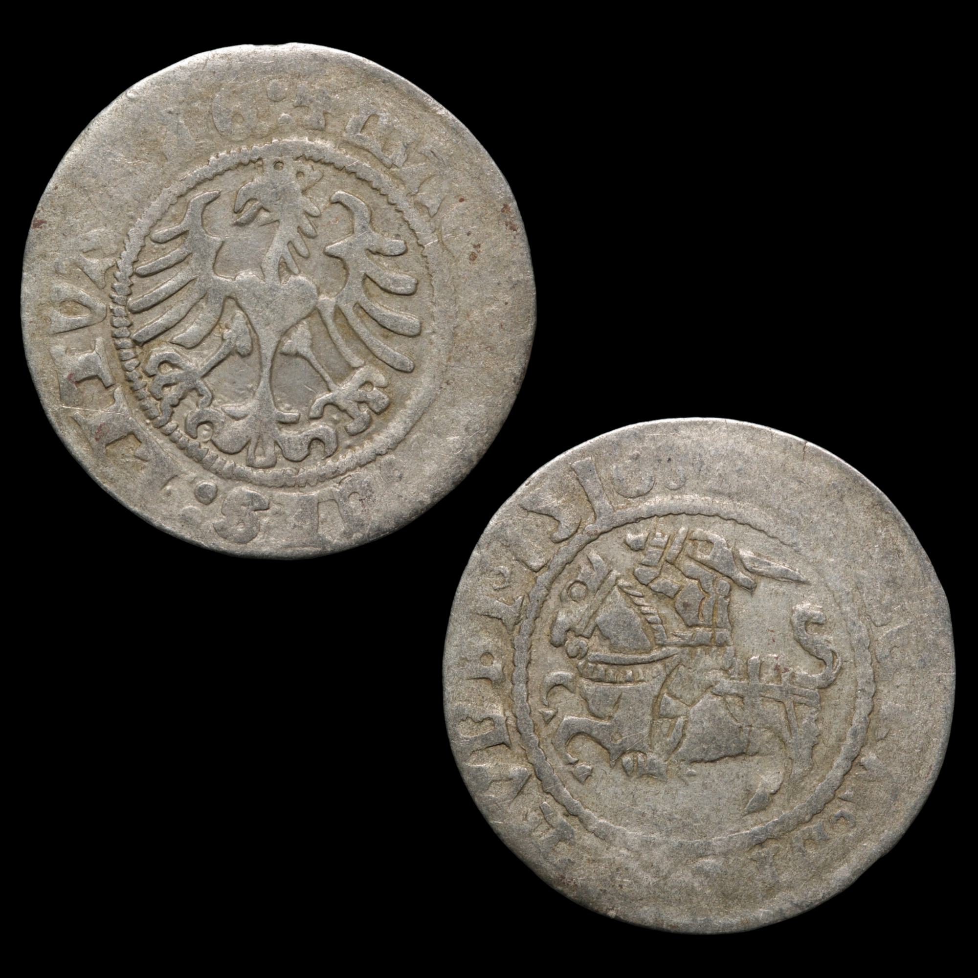 Grand Duchy of Lithuania, Sigismund I, Half Groat  - 1509 to 1518 CE - Eastern Europe - 10/19/23 Auction