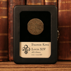 France, King Louis XIV, AE (Copper) 6 Deniers - 1710 to 1712 CE - France