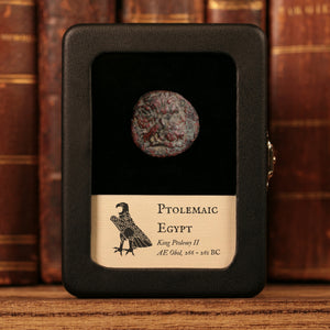 Ptolemaic Kingdom of Egypt, King Ptolemy II, AE Obol - 266 to 261 BCE - Ancient Egypt