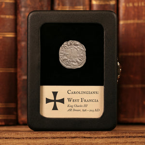West Francia, King Charles III, AR Denier - 898 to 923 CE - France (Carolingian Empire)