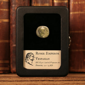 Rome, Emperor Vespasian, AR Denarius, Vesta (Goddess of Home) - 72 to 73 CE - Roman Empire