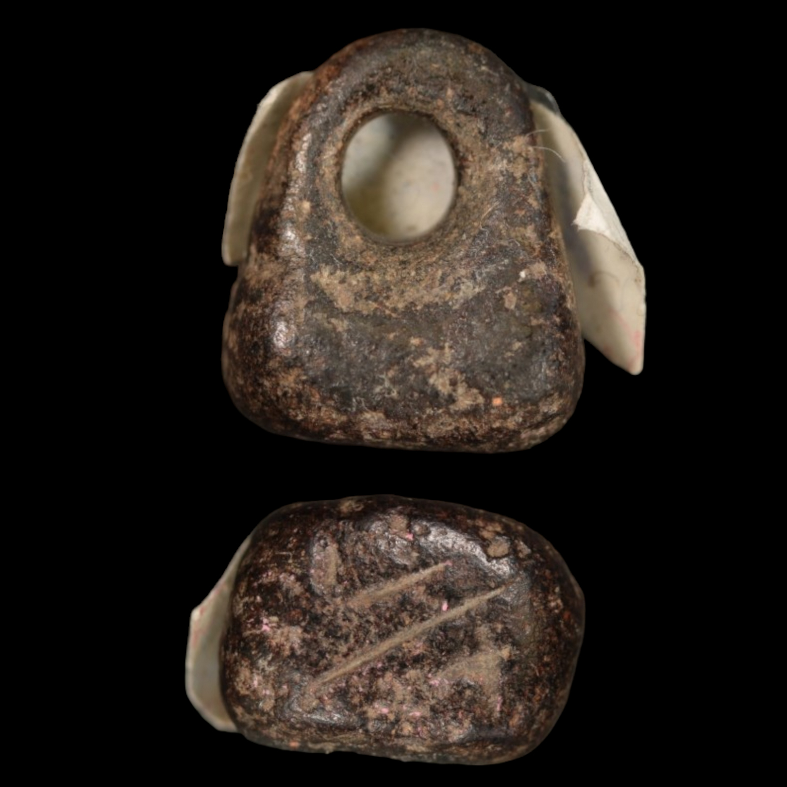 Mesopotamian Stone Seal Stamp, 13mm - c. 6000 – 5000 BCE - Western Mesopotamia - 10/4/23 Auction