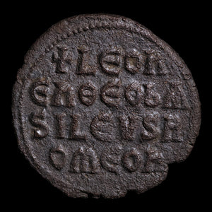 Byzantine Empire, Emperor Leo VI, AE Follis - 886 to 912 CE - Byzantine Empire
