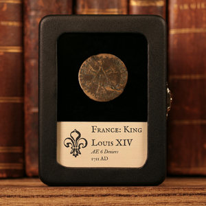 France, King Louis XIV, AE (Copper) 6 Deniers - 1711 CE - France