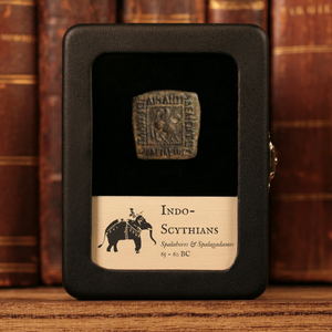 Indo-Scythians, Spalahores, AE Square Hemiobol (King & Herakles) - 65 to 60 BCE - Ancient Greco-India