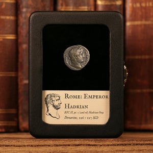 Rome, Emperor Hadrian, AR Denarius, Goddess of Victory - 126 to 127 CE - Roman Empire
