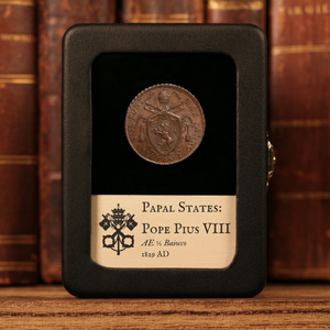 Papal States, Pope Pius VIII, Copper ½ Baiocco - 1829  - Papal States, Italy