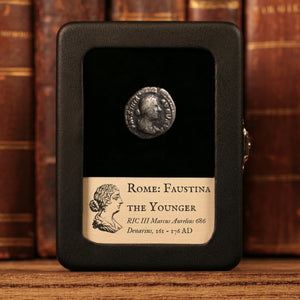 Rome, Empress Faustina the Younger, AR Denarius, Hilaritas (Deity of Joy) - 161 to 176 CE - Roman Empire
