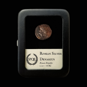 Denarius, Roman Republic, Roma & Saturn - 104 BCE - Roman Republic - Auction 9/6/23