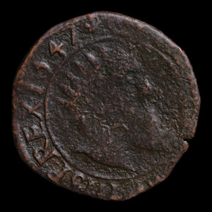 Duchy of Brabant, King Charles V, AE 2 Mites - 1547 CE - Spanish Netherlands