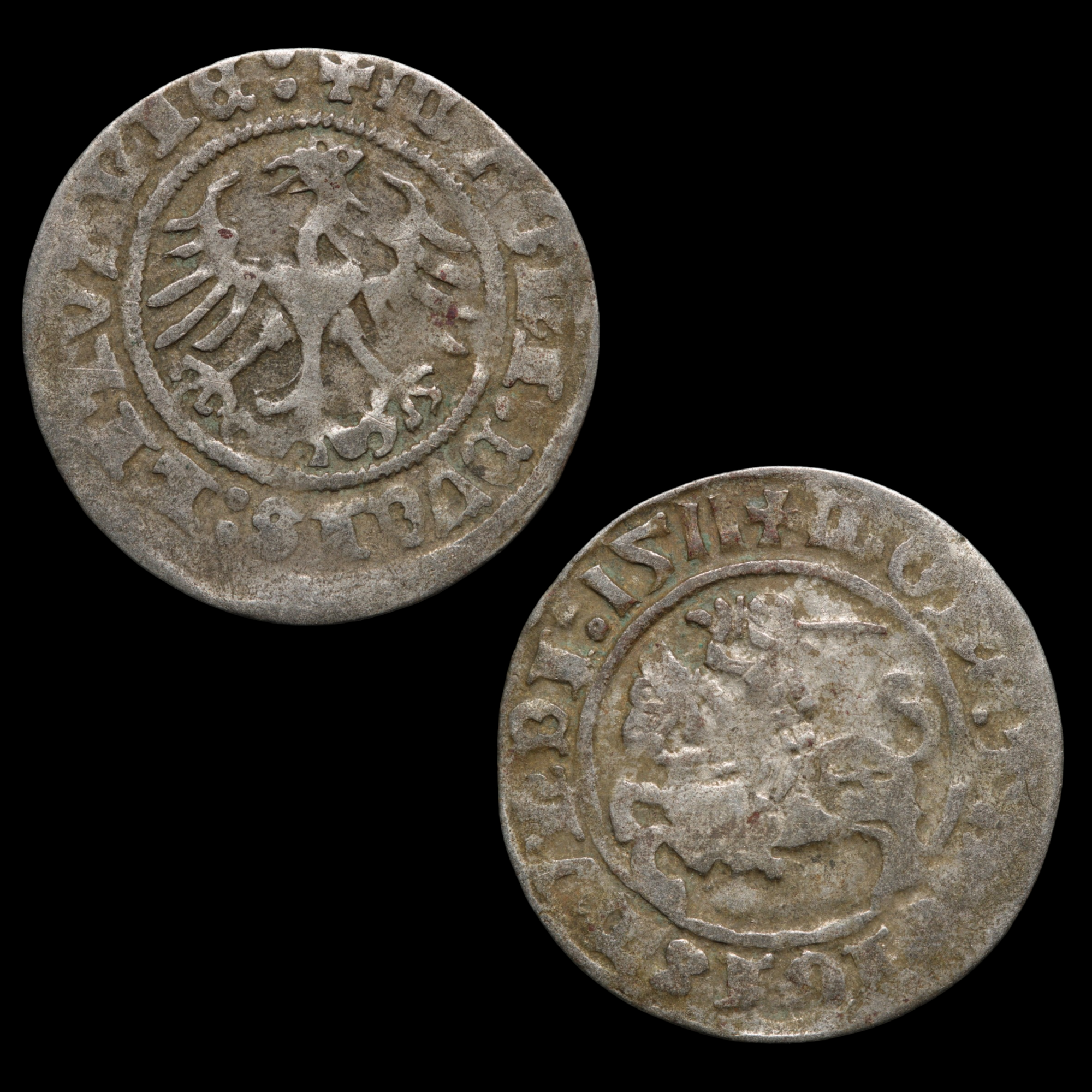 Grand Duchy of Lithuania, Sigismund I, Half Groat  - 1511 CE - Eastern Europe - 10/19/23 Auction