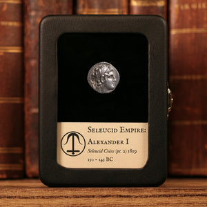 Seleucid Empire, King Alexander I Balas, AR Drachm, Apollo (Major Greek God) - 150 to 145 BCE - Greek World