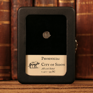 Phoenicia, City of Sidon, AR 1/16 Shekel, Ship & King Fighting Lion - c. 400 to 333 BCE - Greek World