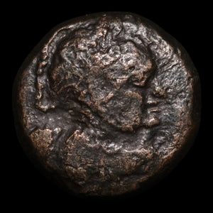 Seleucid Empire, Emperor Antiochus VII, AE Unit, Eros & Isis - 139 to 138 BCE - Greek World