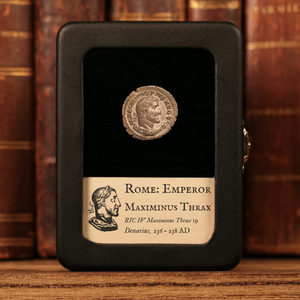 Rome, Emperor Maximinus Thrax, AR Denarius, Pax (Goddess of Peace) - 236 to 238 CE - Roman Empire