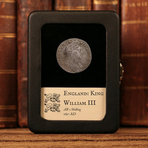 England, King William III, AR 1 Shilling - 1697 CE - England (United Kingdom)