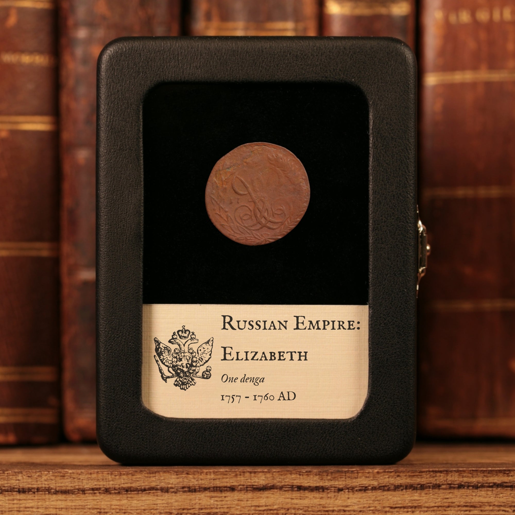 Russian Empire, Empress Elizabeth, Copper 1 Denga - 1757 to 1760 CE ...