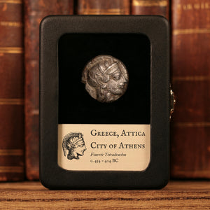 Attica, City of Athens, AR Fourrée Tetradrachm (Ancient Forgery), Owl & Athena - c. 454 to 404 BCE - Ancient Greece