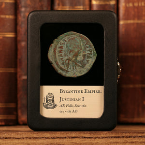 Byzantine Empire, Emperor Justinian I, AE Follis (Sear 160), Constantinople - 527 to 565 CE - Byzantine Empire
