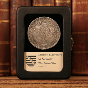 Germany, Electorate of Saxony, "Three Brothers" Silver Thaler - 1600 CE - German States