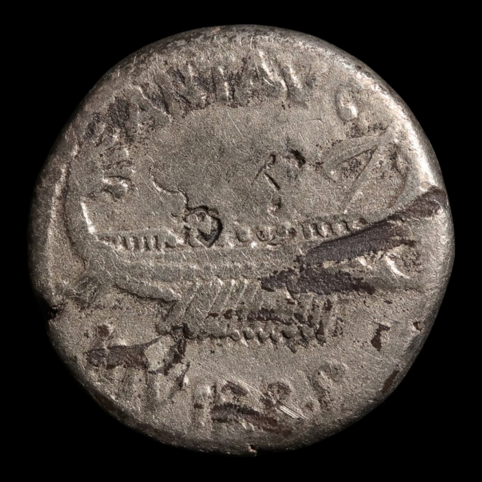 Roman Republic, Mark Antony, AR "Legionary" Denarius - 32 to 31 BCE - Roman Republic